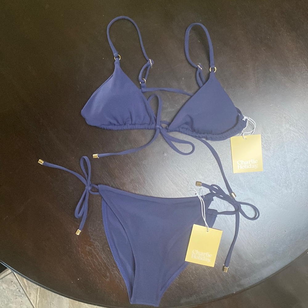 NEW Charlie Holiday XS Bikini Top and Bottom